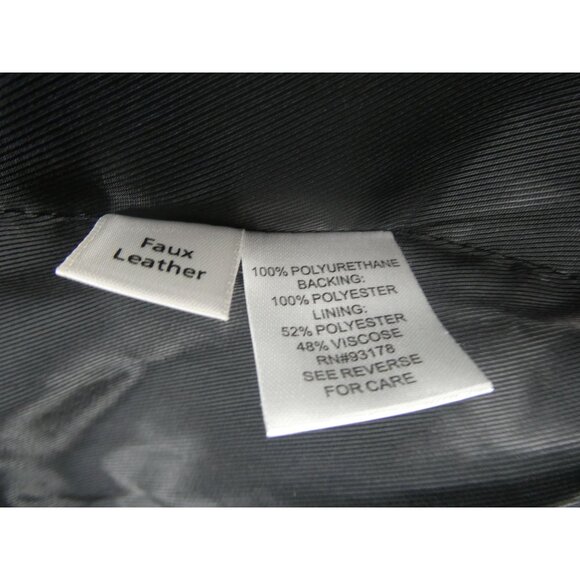 Truth Women's Faux Leather Jacket Black Size 10 - Picture 8 of 10